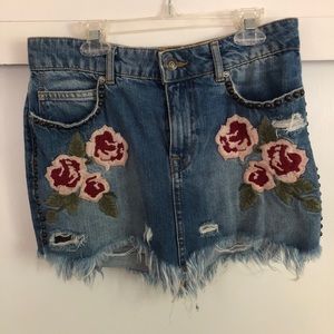 Free People Denim Skirt